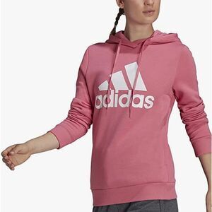 Adidas Classic Logo Hoodie Size XS Bright Coral Pink